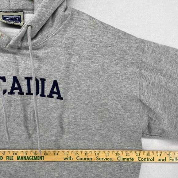 ACADIA Hoodie Adult M National Park Maine Bar Harbor Bangor Sweatshirt Gray - Picture 12 of 14